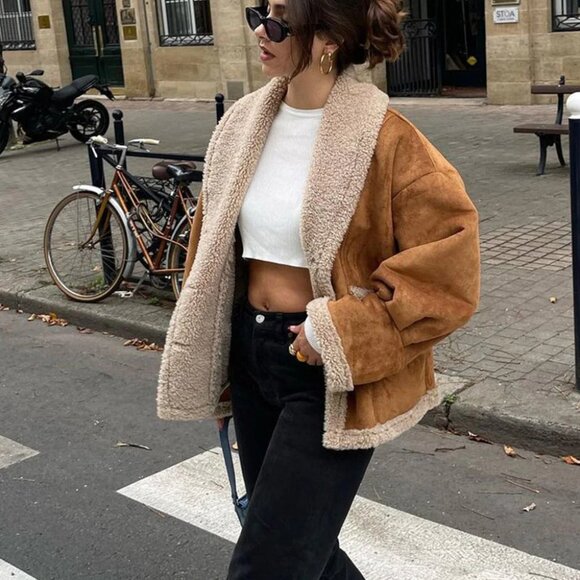 Storets Ava Faux Shearling Jacket S/M - Picture 3 of 16